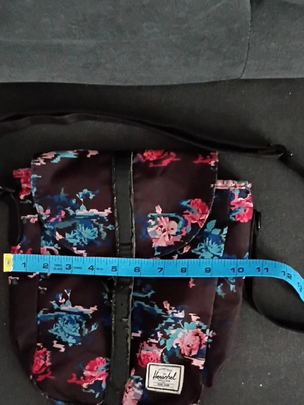 Herschel Supply Company Floral Crossbody Bag in Dark Brown